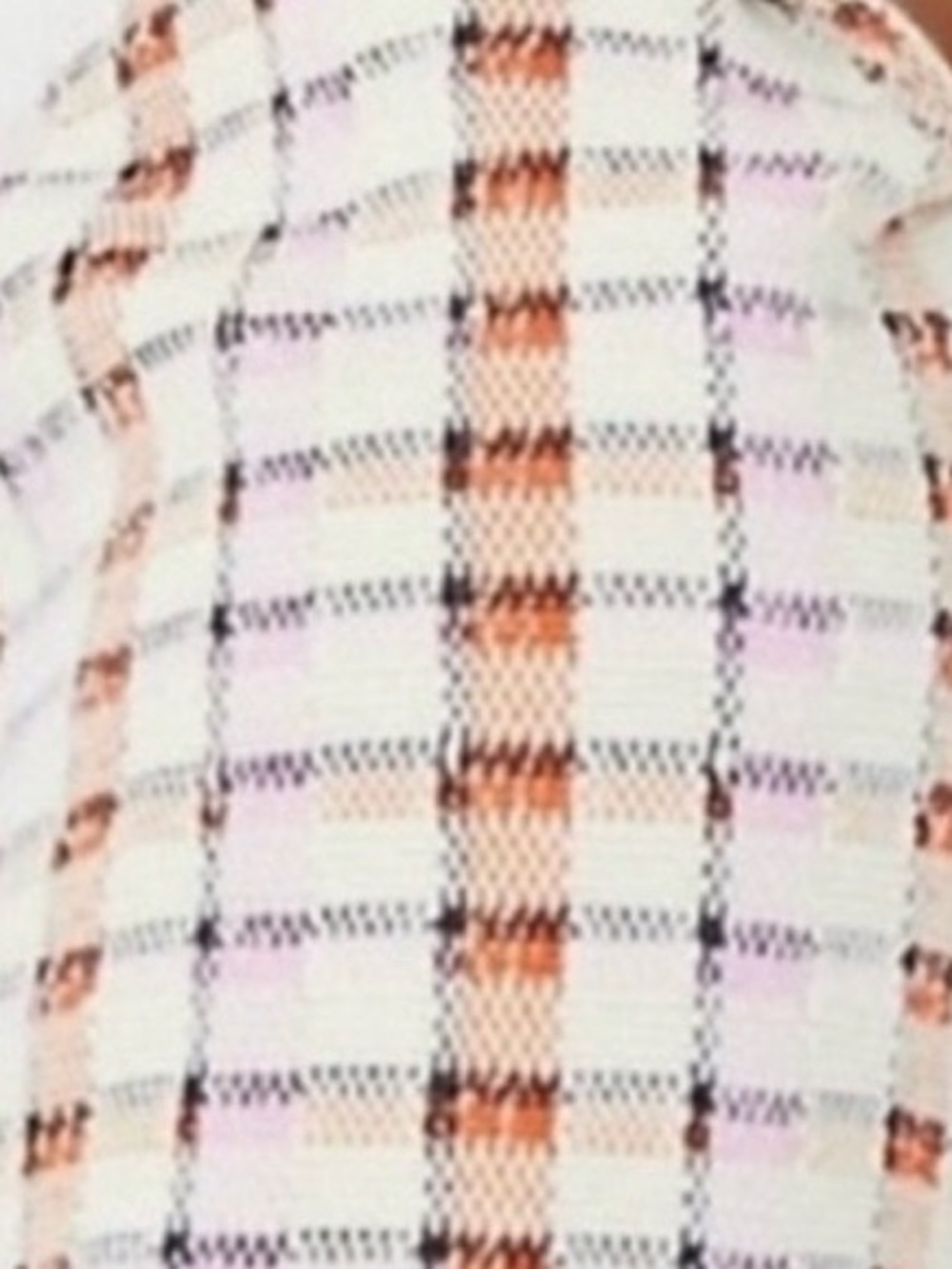 Ann Taylor square neck short leaved plaid dress 4 - Picture 5 of 6
